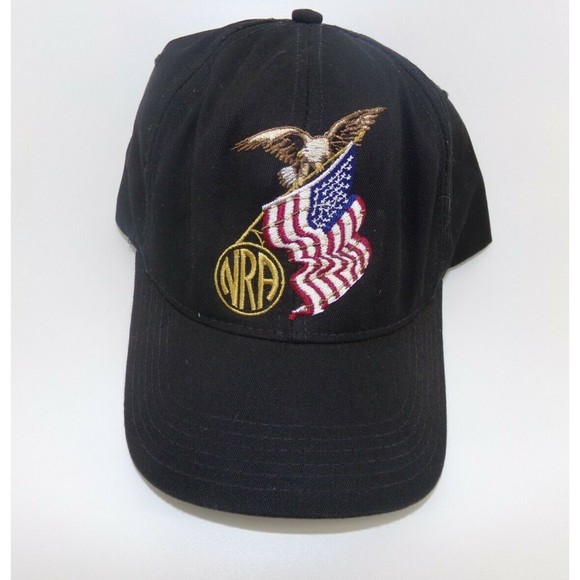 Vintage NRA Millenium Life Member Hat Embroidered Cap Eagle American Flag USA - Picture 1 of 9